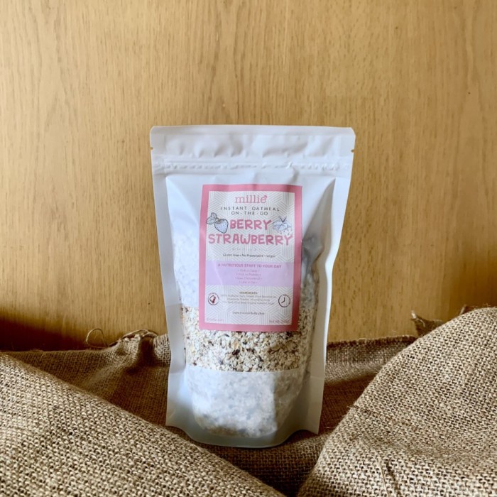 

[Ready Stock] INSTANT OATMEAL - Berry Strawberry 240gr