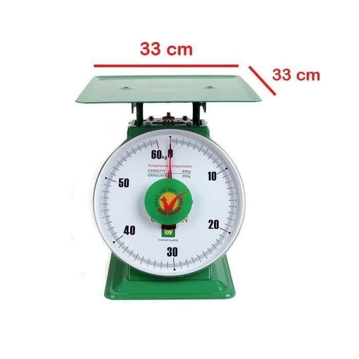 MONAKE Timbangan Manual Jarum  Duduk  5 Kg 10 Kg 15 Kg 20 Kg 60 Kg 100 Kg Electronic Spring Dial Scale Besi Plat Datar Rata Timbangan Meja Hijau 20kg 10kg 100kg 60kg Ayam Daging Barang Makanan