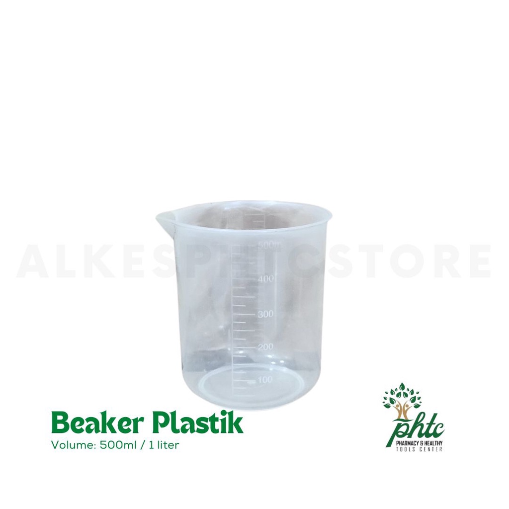 Beaker Plastik l Gelas Kimia Plastik 500ml