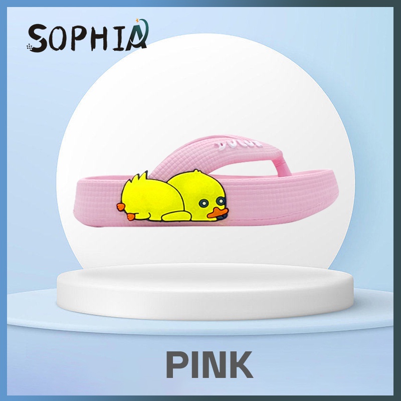 Sandal anak perempuan Lucu Bebek MerekSandal jepit   Sandal karet anti selip Ukuran  25-29