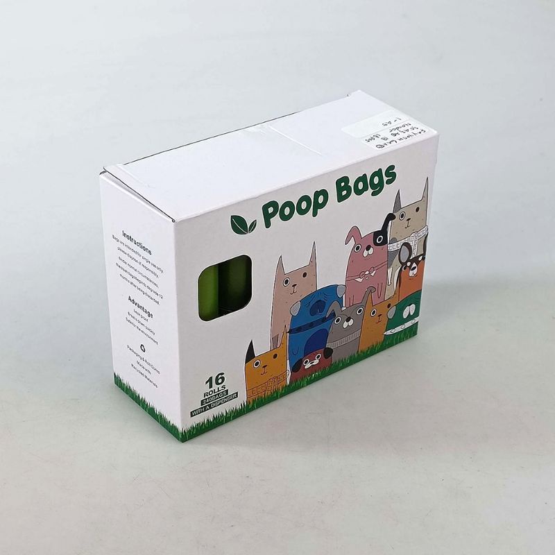 Poop Bags Dispenser Plastik Kotoran Kucing Anjing Isi 16Roll