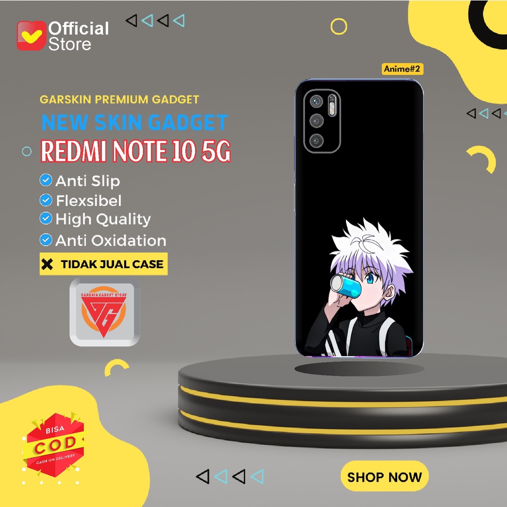 Garskin Redmi Note 10 5G Skin Gadget Premium Motif Anime