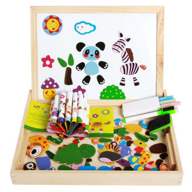 Gober - Mainan Edukasi Papan Tulis Puzzle / Educational Puzzle board / Magnetic Puzzle 3D Jigsaw