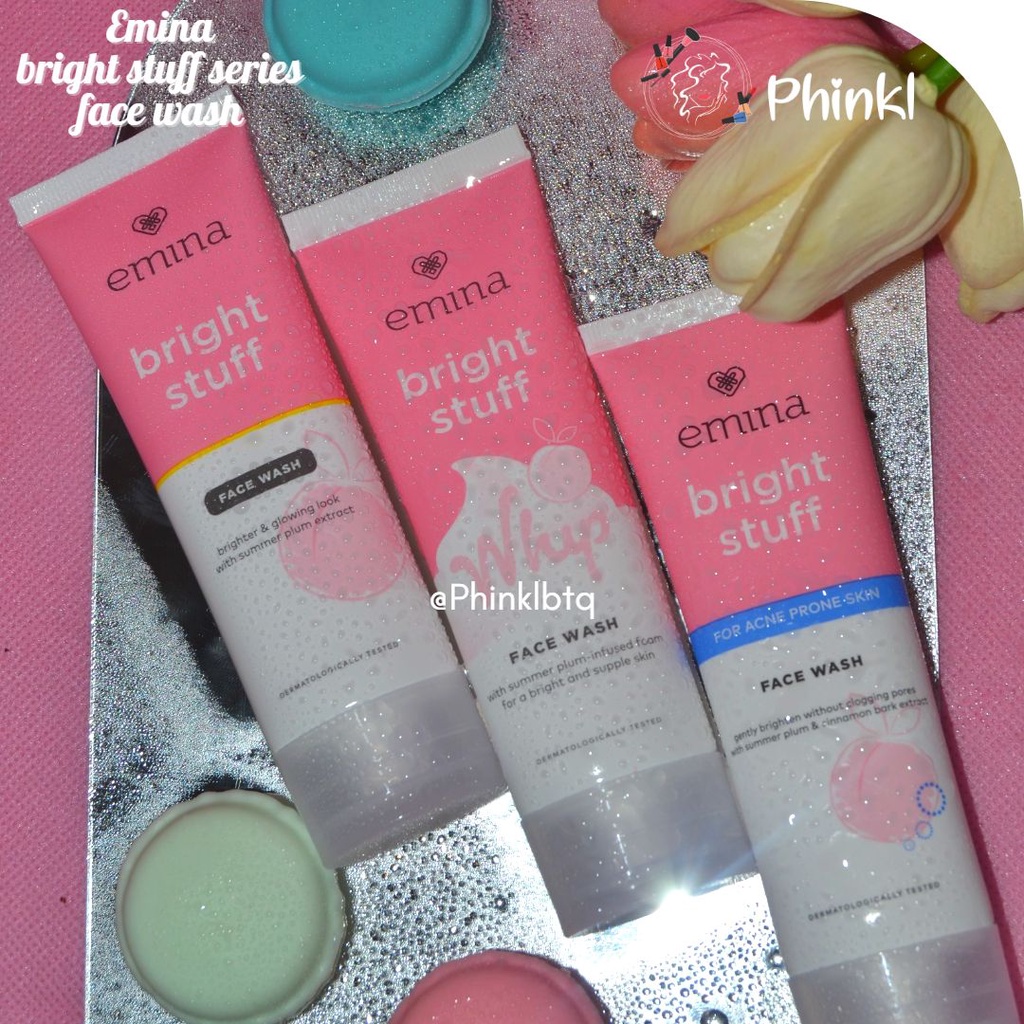 `ღ´ PHINKL `ღ´ (7in1) ╰☆☆ 𝔢мιℕά ☆☆╮  emina bright stuff set pemutih wajah skin lightening skincare remaja pemula