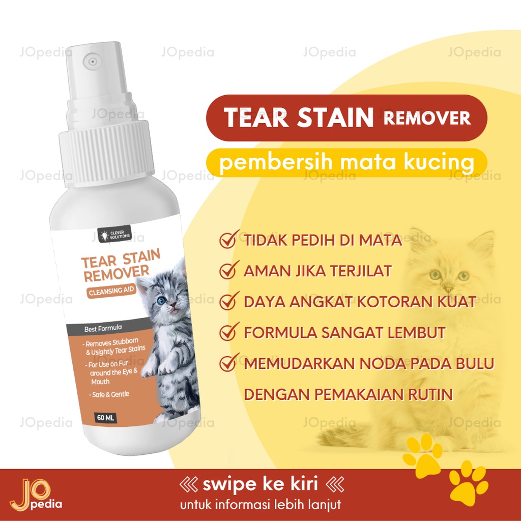 TEAR STAIN REMOVER Pembersih Mata Kucing Cairan Noda Air Mata