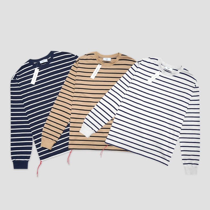 Best Seller Beams Plus Casual Striped Long Sleeve Shirt
