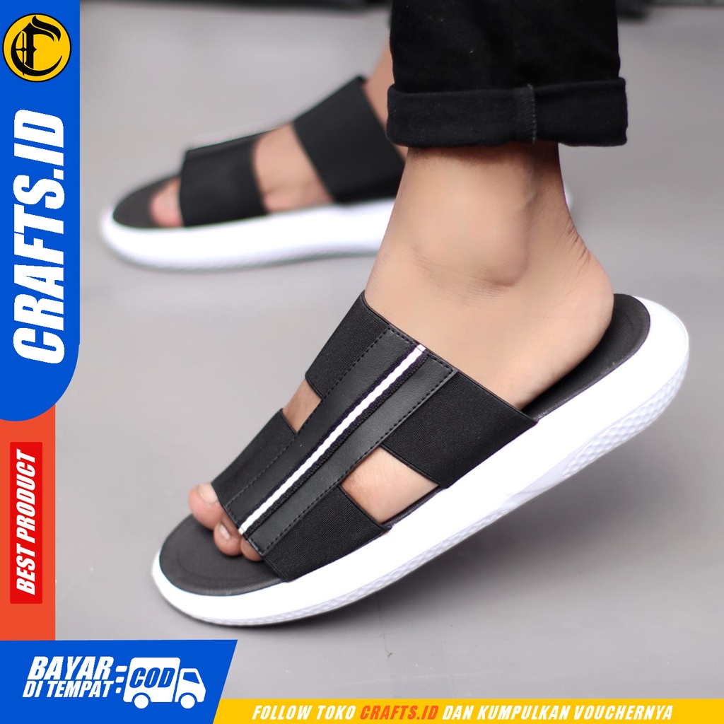 Sandal Slide Pria Sendal Slop Casual Crafts Hendrix