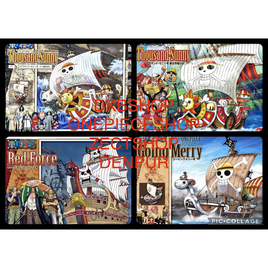 Kapal Thousand Sunny 25cm Kapal Going Merry Kapal One Piece ORI BANDAI NEW BIRTHDAY GIFT MG Thousand