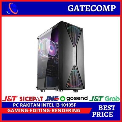 PC Rakitan Intel Core i3 10105F ( GTX 1660 6GB SUPER ) Gen 10  Siap Gaming  editing &amp; Rendering