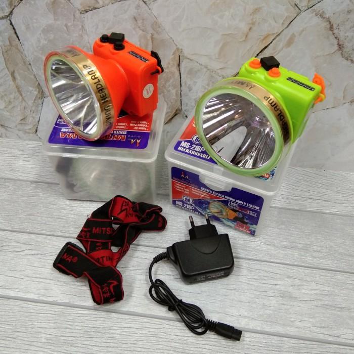 Terlaris Senter Kepala Diving/Selam Mitsuyama Ms-216 80 Watt/Senter Menyelam