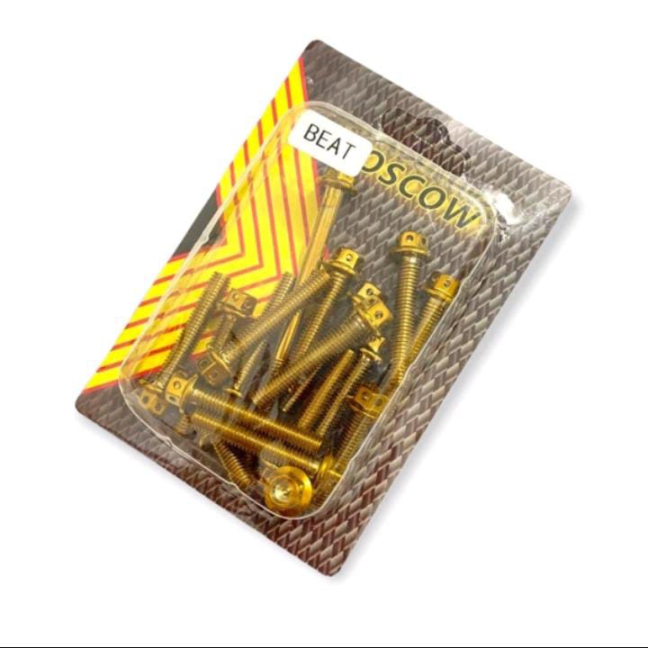 BAUT PROBOLT CVT HONDA BEAT VARIO SCOOPY NON FLOWER GOLD BAUT CVT HONDA BEAT NON FLOWER GOLD ISI 17 