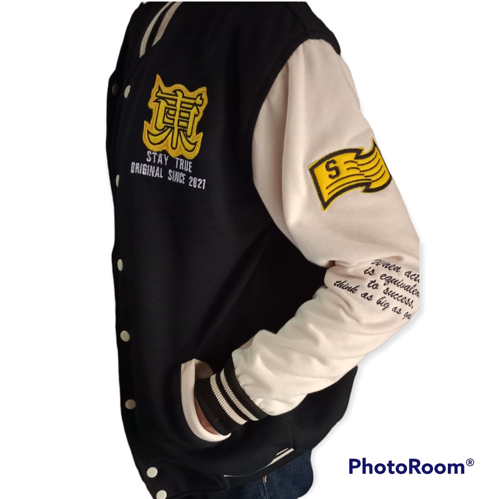 AZ Jaket Varsity Baseball Pria