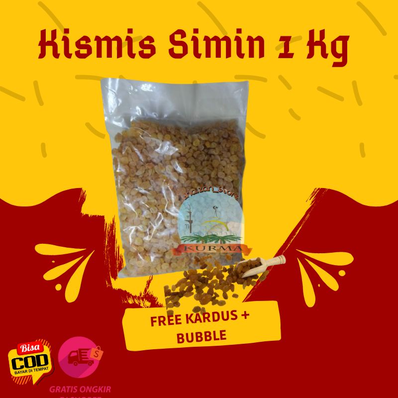 

KISMIS SIMIN 1 KG / KISMIS MUTIARA / KISMIS CRISTAL / OLEH OLEH HAJI DAN UMROH