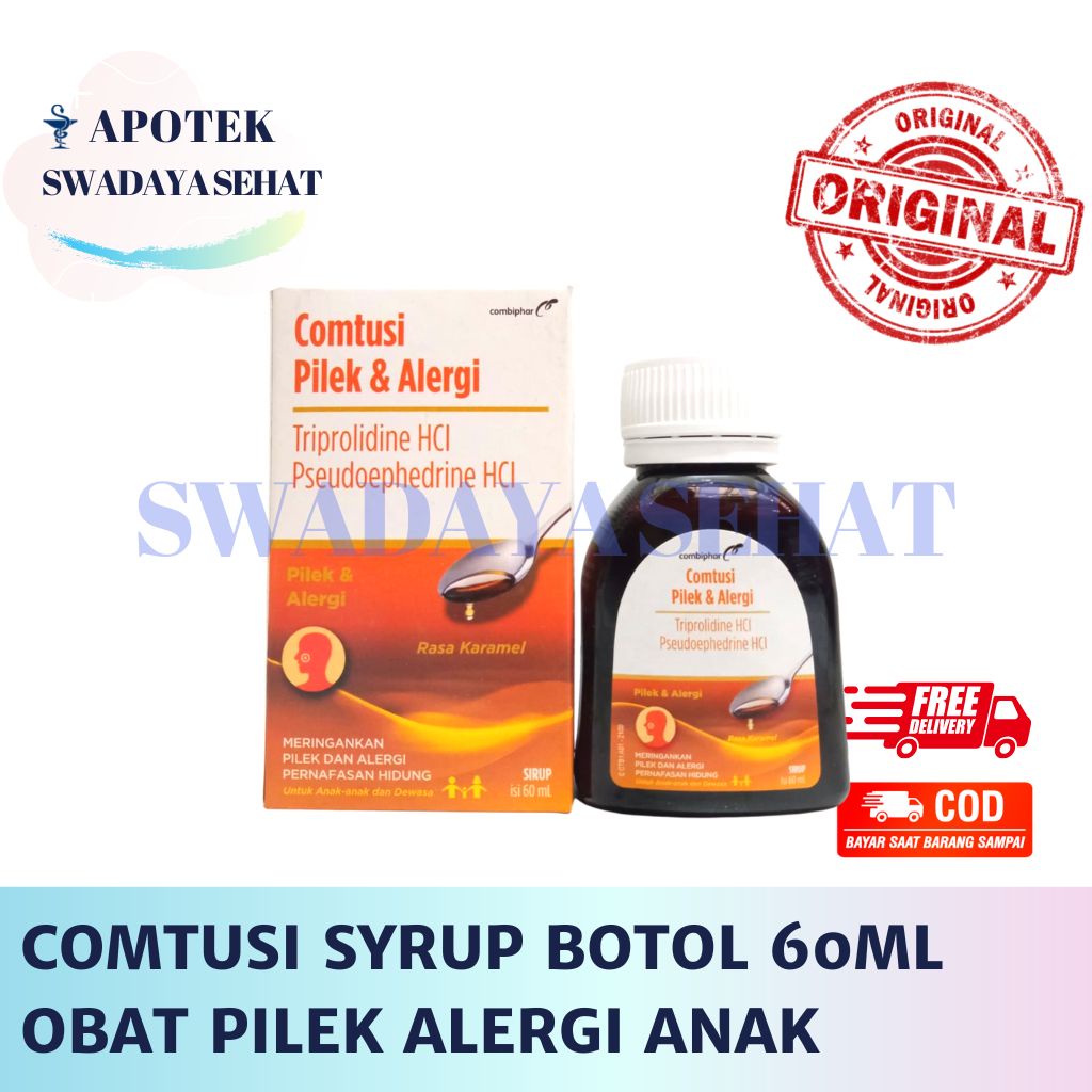 COMTUSI PILEK DAN ALERGI SYRUP Botol 60 ML Sirup