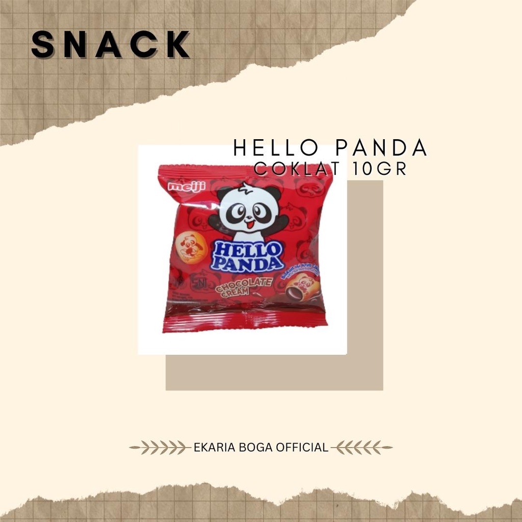 SNACK | BISKUIT | BISKUIT ISI | HELLO PANDA | HELLO PANDA COKLAT 10GR