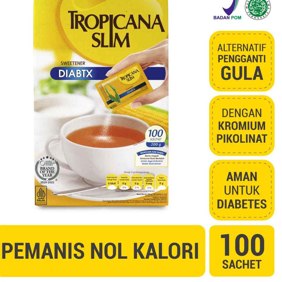

Belanja Murmer Tropicana Slim Sweetener Diabtx 100 Sachet - Pemanis untuk Diabetesi
