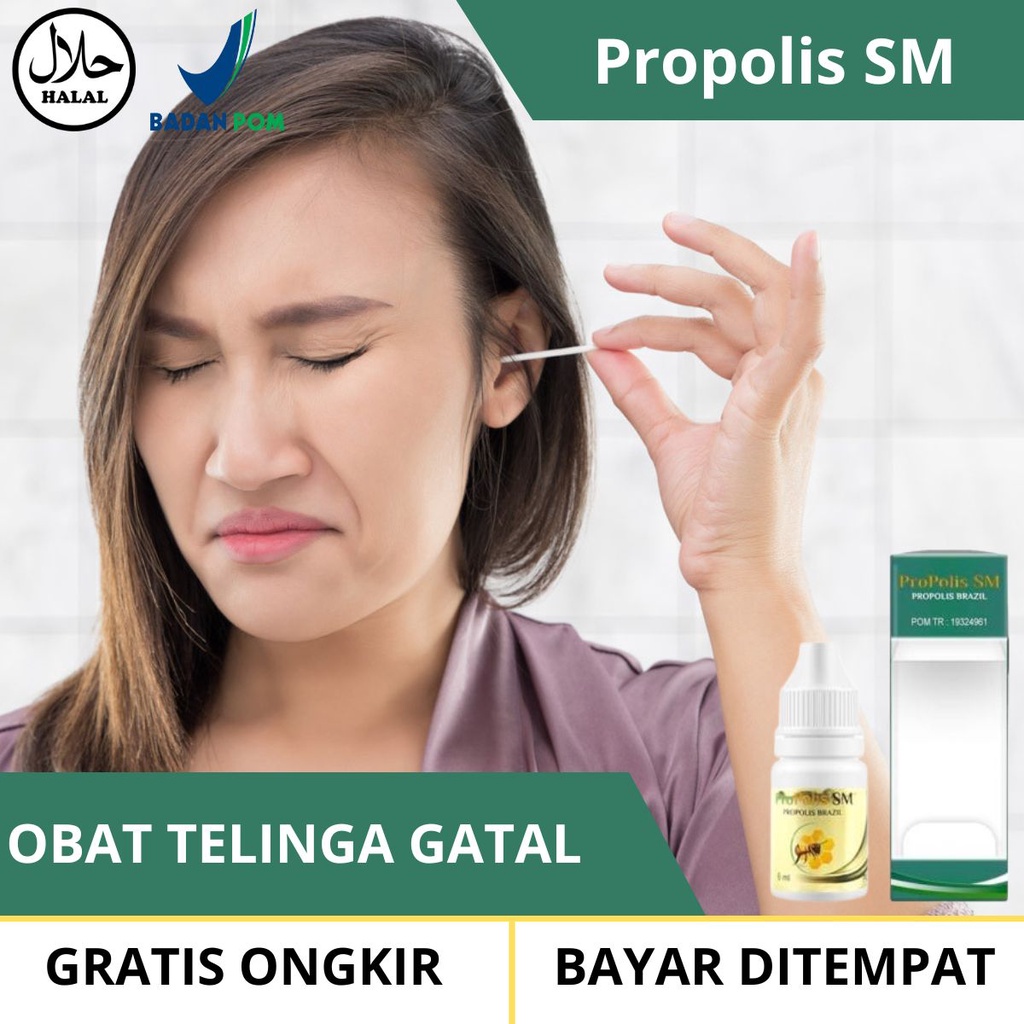 Obat Telinga Gatal - Obat Tetes Kuping Bagian Dalam Gatal, Berair, Keluar Air Bau, Bengkak, Berdengu