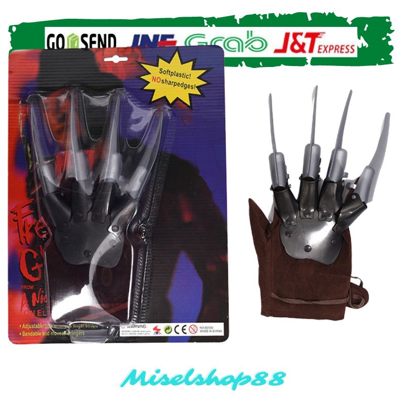 Sarung tangan cakar pisau claws freddy krueger jason gloves