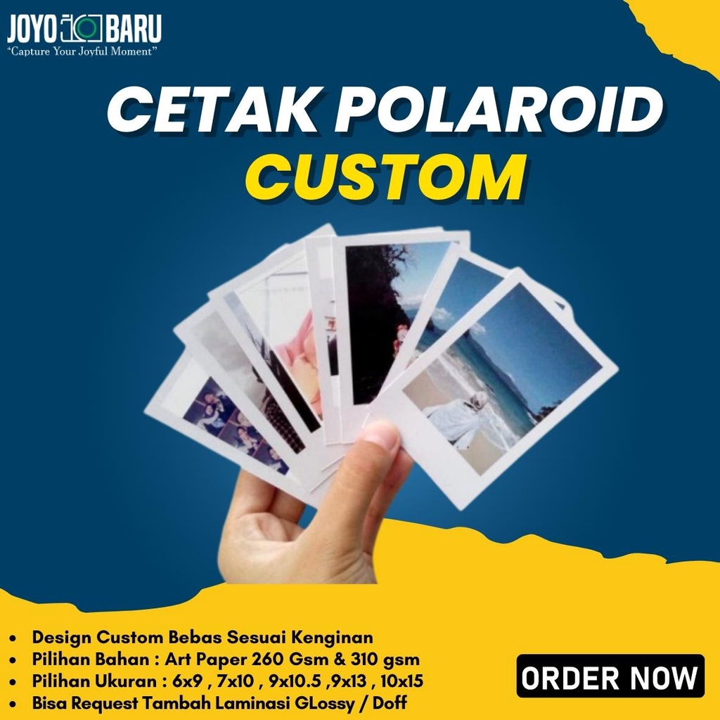 CETAK FOTO POLAROID & PHOTOCARD CUSTOM BAHAN 260 GSM & 310 Gsm + LAMINASI MURAH ISTIMEWA