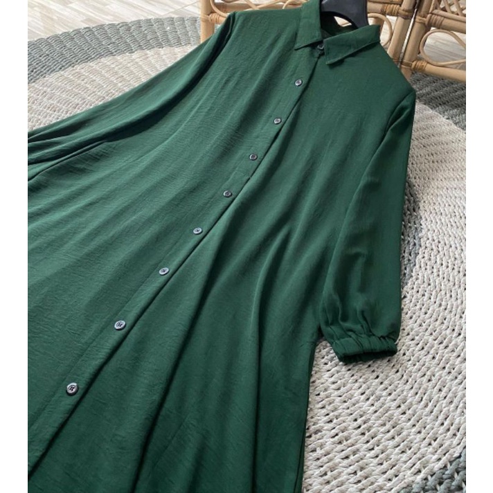 Abaya Full Kancing Depan / Abaya Lipit Belakang / Abaya Syar'i