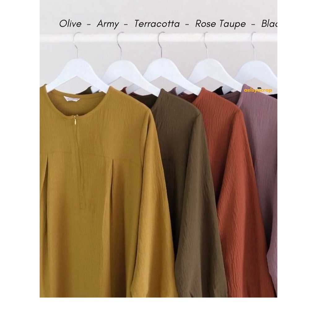 Gamis Crincle Premium Airflow | Tamara Dress | Fashion Muslim Syari | Maura Dress