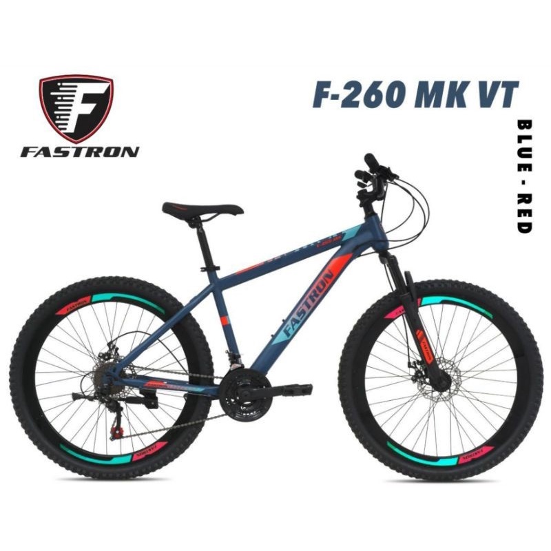Sepeda Gunung Mtb Fastron F 260 Mk Vt Ukuran 26 Inch 3X7 Speed.