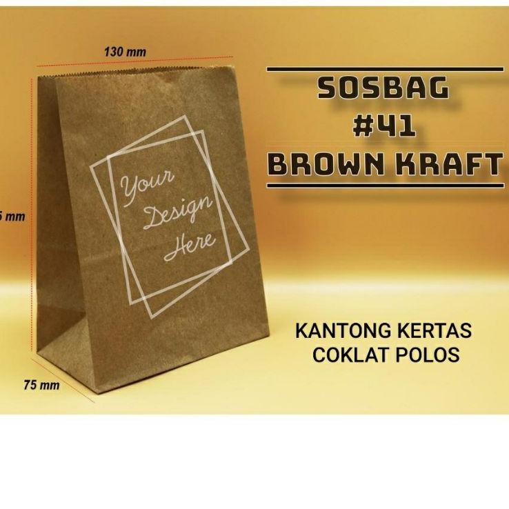 

Silahkan Beli Kantong kertas makanan kemasan paper bag brown kraft coklat paperbag fried chicken roti