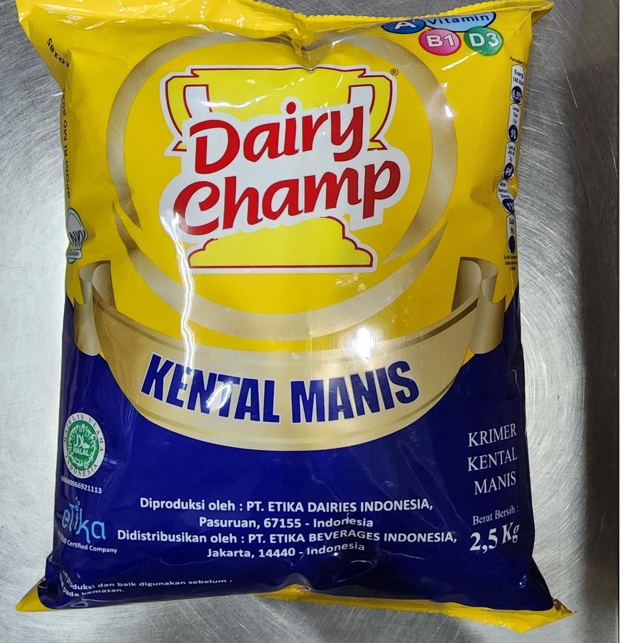 

☑ susu dairy champ 2.5 kg bantal / pouch susu kental 2.5kg ☎