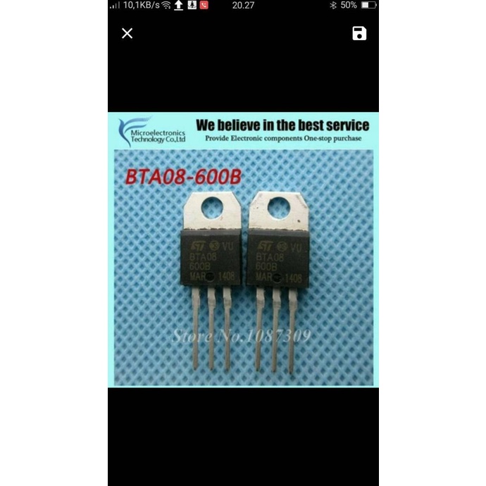 bta08 triac 8a PCXUJA789 Berkualitas