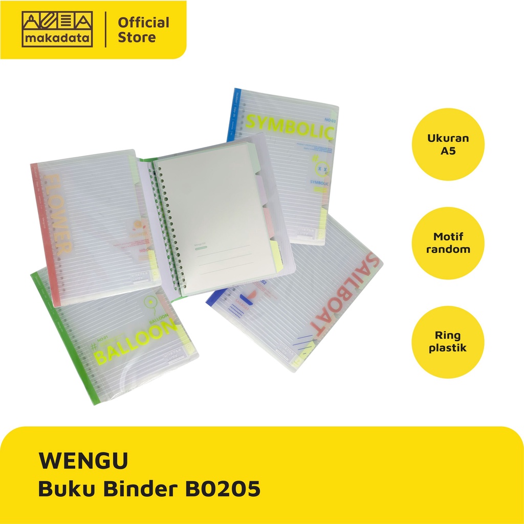 BUKU BINDER NOTE A5 WENGU B0205 (1PCS) MURAH