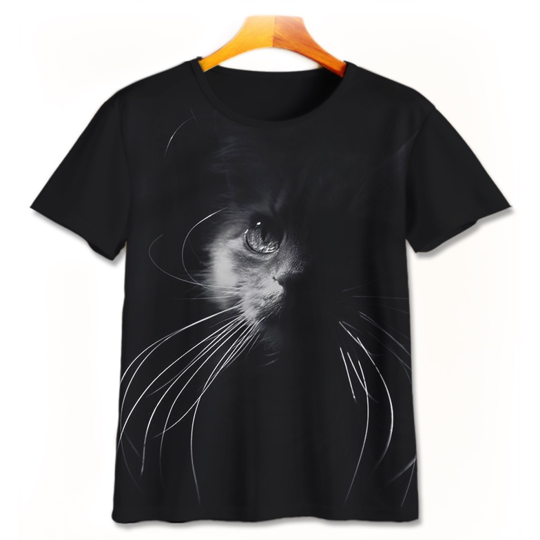 Kaos 3D Anak | Baju Printing | Kaos 3D - Baju Gambar Binatang / Hewan Kucing Lucu Cat Lovers V14 Sti