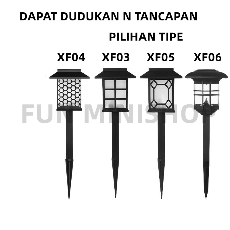 Lampu taman solar lampu taman tancap tenaga surya KOTAK JUMBO 2in1