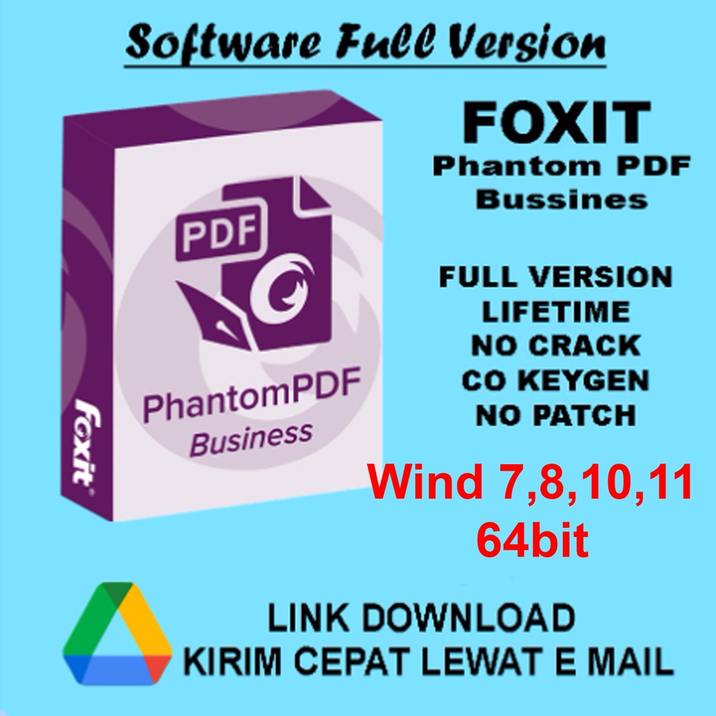 Foxit Phantom Bussines 11 // PDF Editor - Windows 7,8,10,11 - 64bit - Lifetime