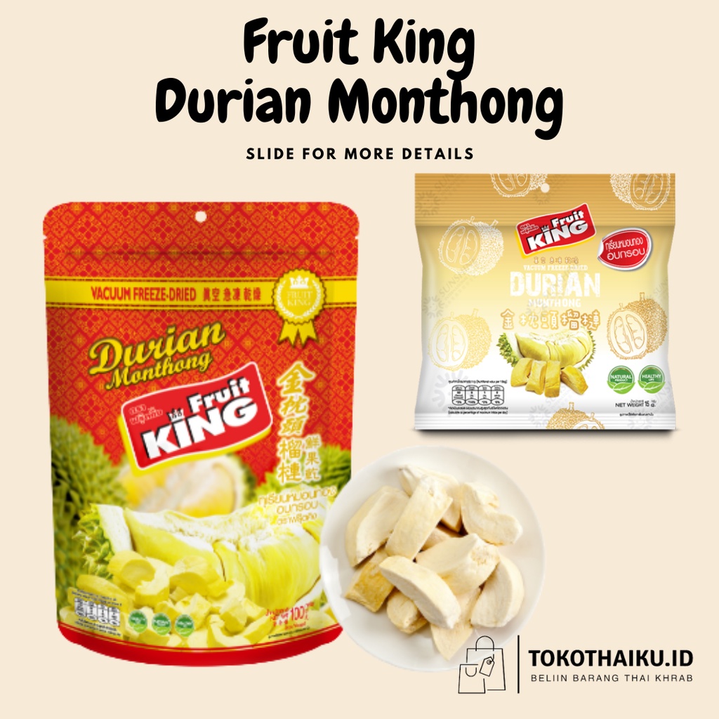 

Fruit King - Dried Durian Monthong Thailand