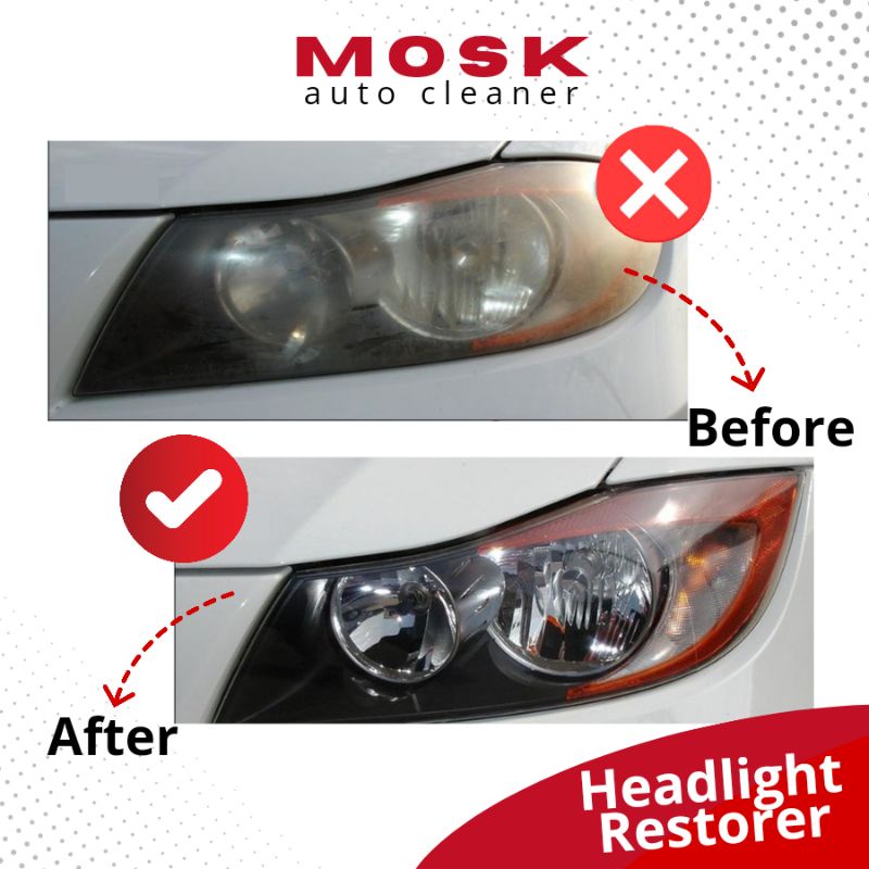 Pembersih lampu mobil kusam kuning buram headlight restorer Polish pengkilap mika kaca lampu mobil