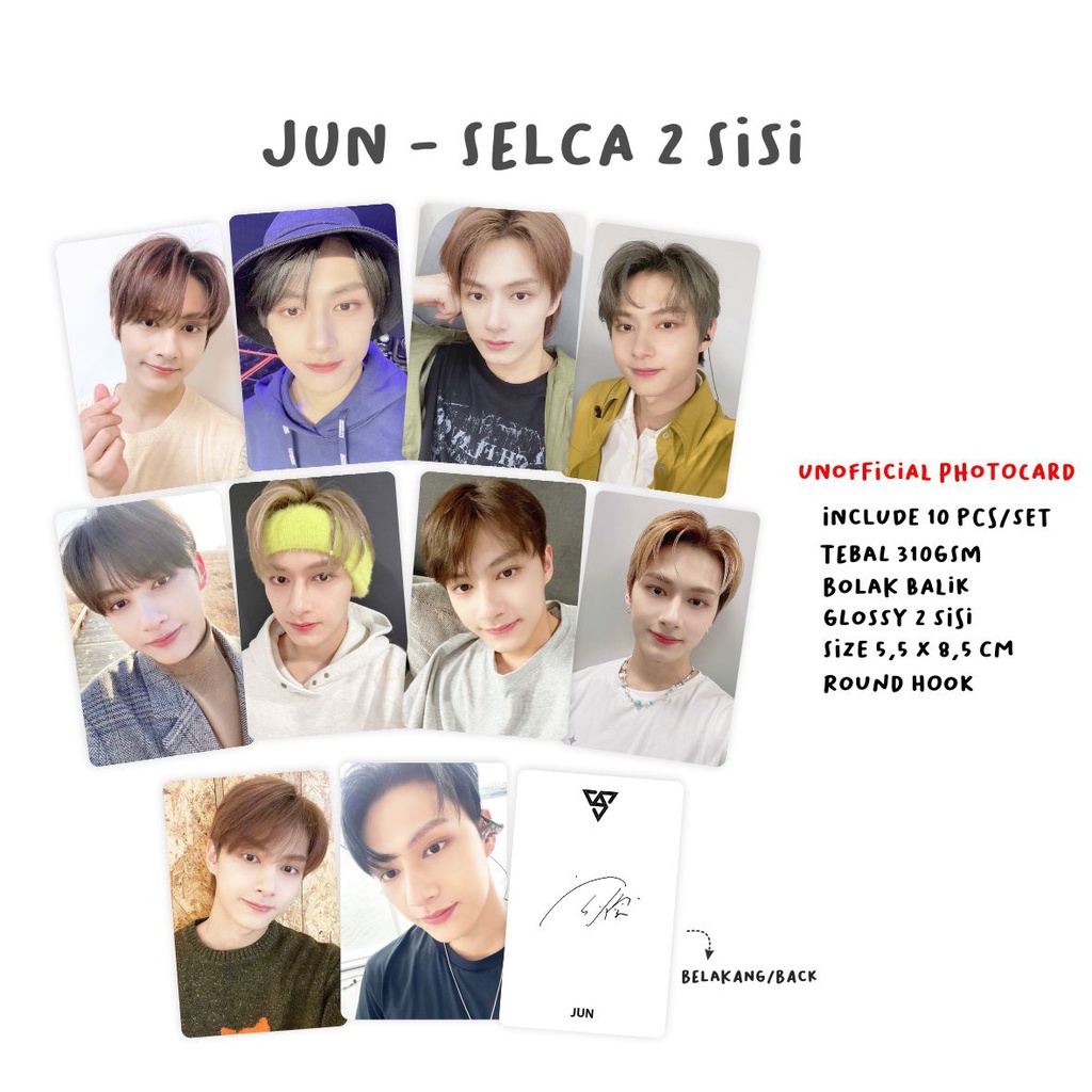 [2 Sisi] Photocard Selca Seventeen Unofficial Set