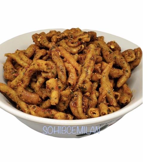 

► 1kg - USUS CRISPY PEDAS DAUN JERUK - USUS KRISPI - KERIPIK USUS ☻