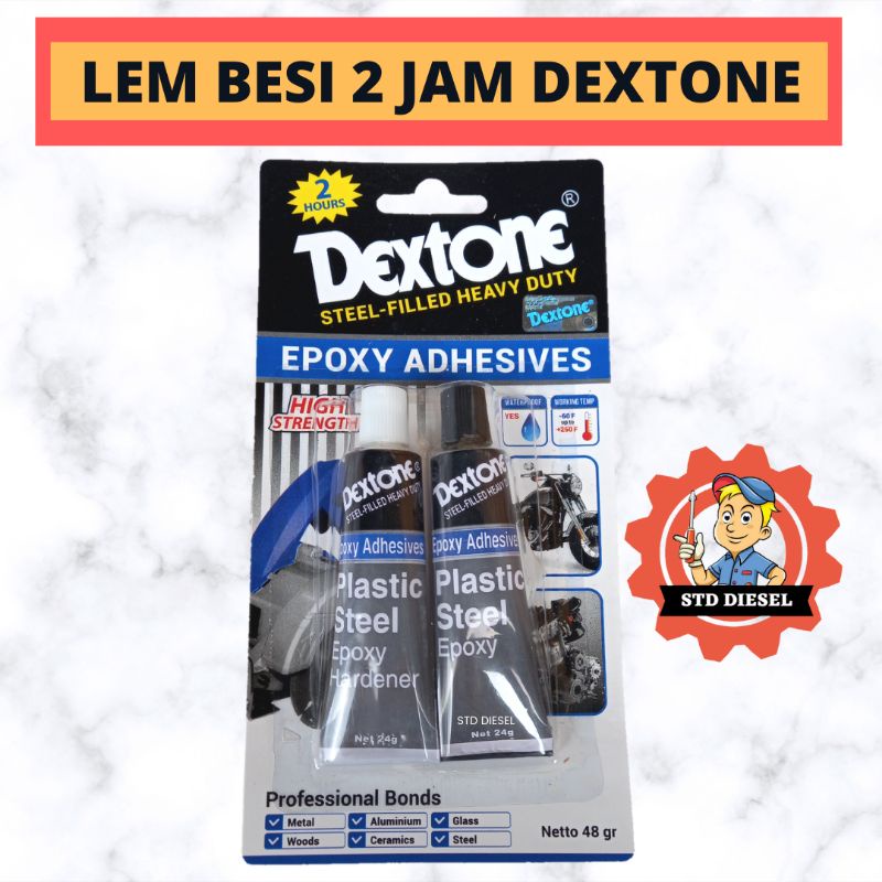 

LEM BESI LAMA 2 JAM 2 HOURS MERK DEXTONE ORIGINAL EPOXY ADHESIVE