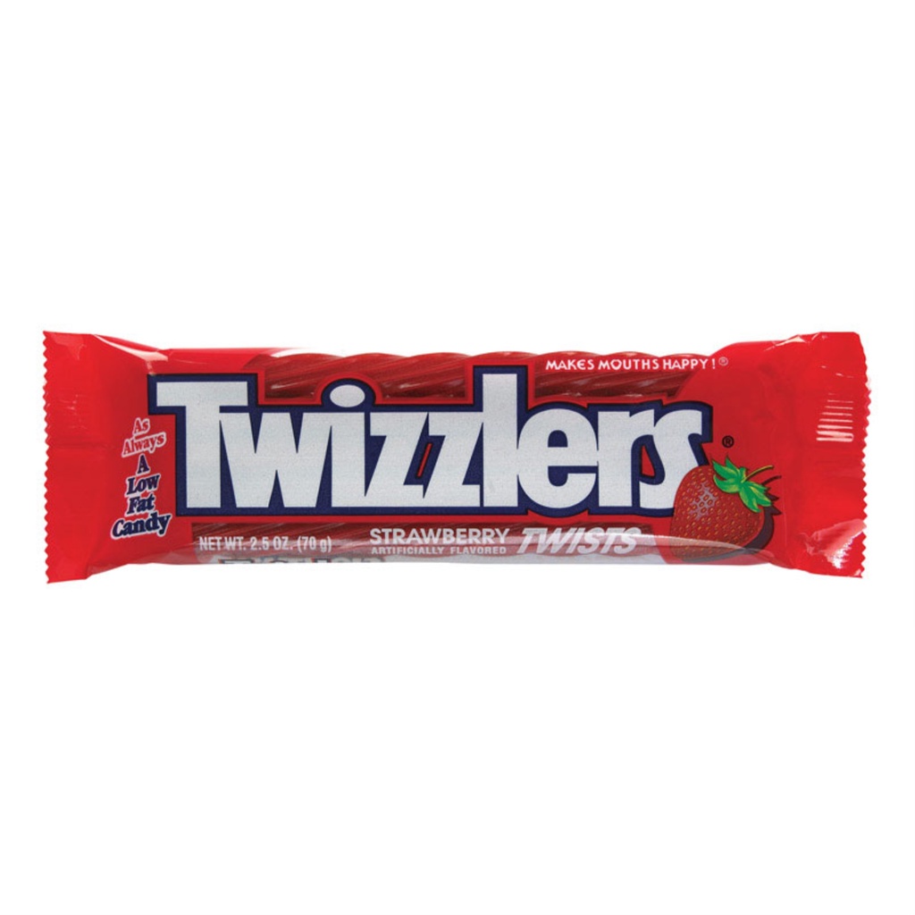 Twizzlers Strawberry Twists Licorice Candy 2.5 Oz