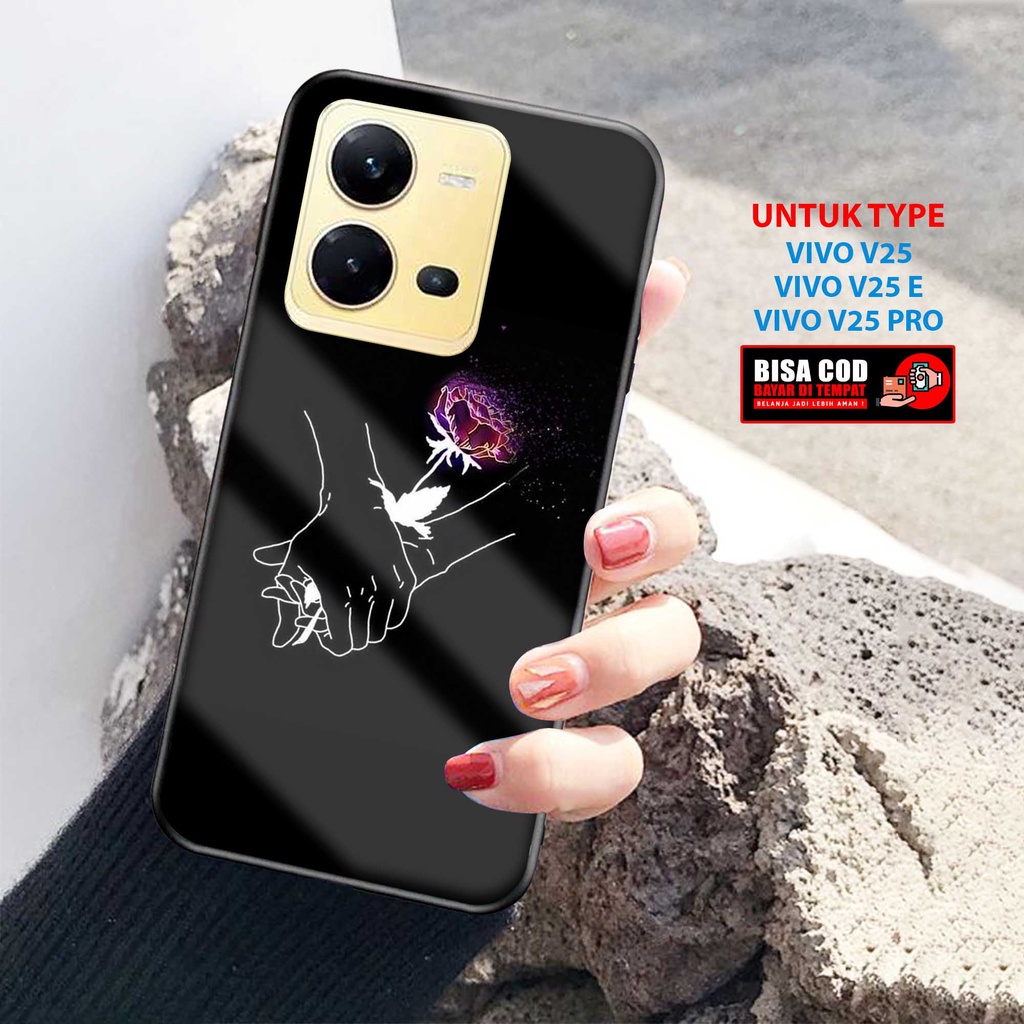 Case Vivo V25 V25E V25 Pro - Softcase Glass Kaca [ Coupl ] VIVO V25 VIVO V25E Terbaru - Case Hp Vivo