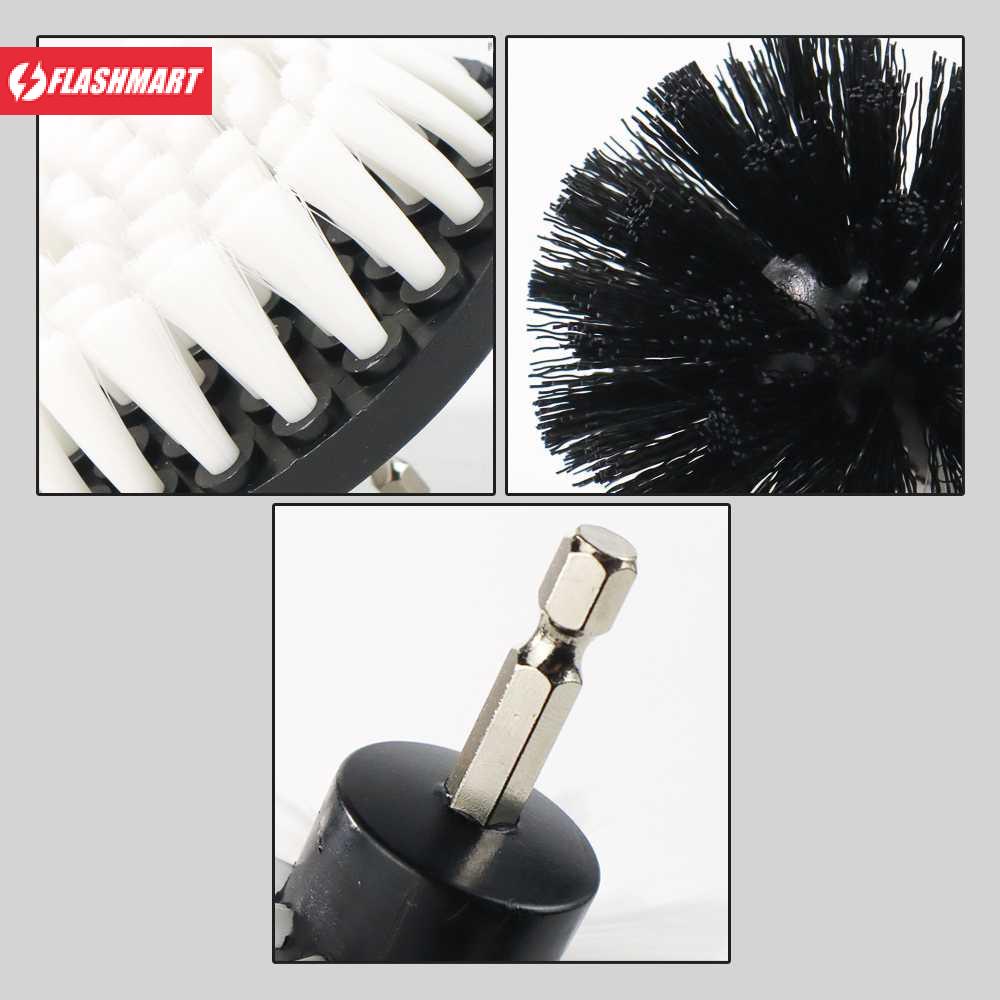 Flashmart UNTIOR Kepala Sikat Pembersih Brush Car Polisher Kit 3 PCS - DB003