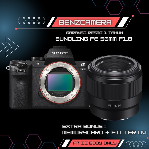 Sony Alpha A7II Body Only Kit FE 50mm f/1.8 / Sony A7II