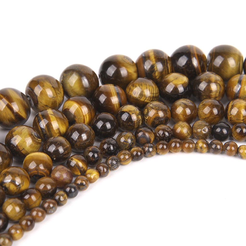 Butir Batu Brown Tiger Eye 8mm