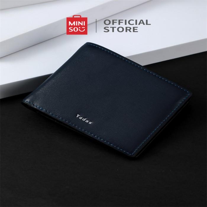 Best Seller Miniso Dompet Pria Kulit Nappa Dompet Bulanan Dompet Terbaru Simple