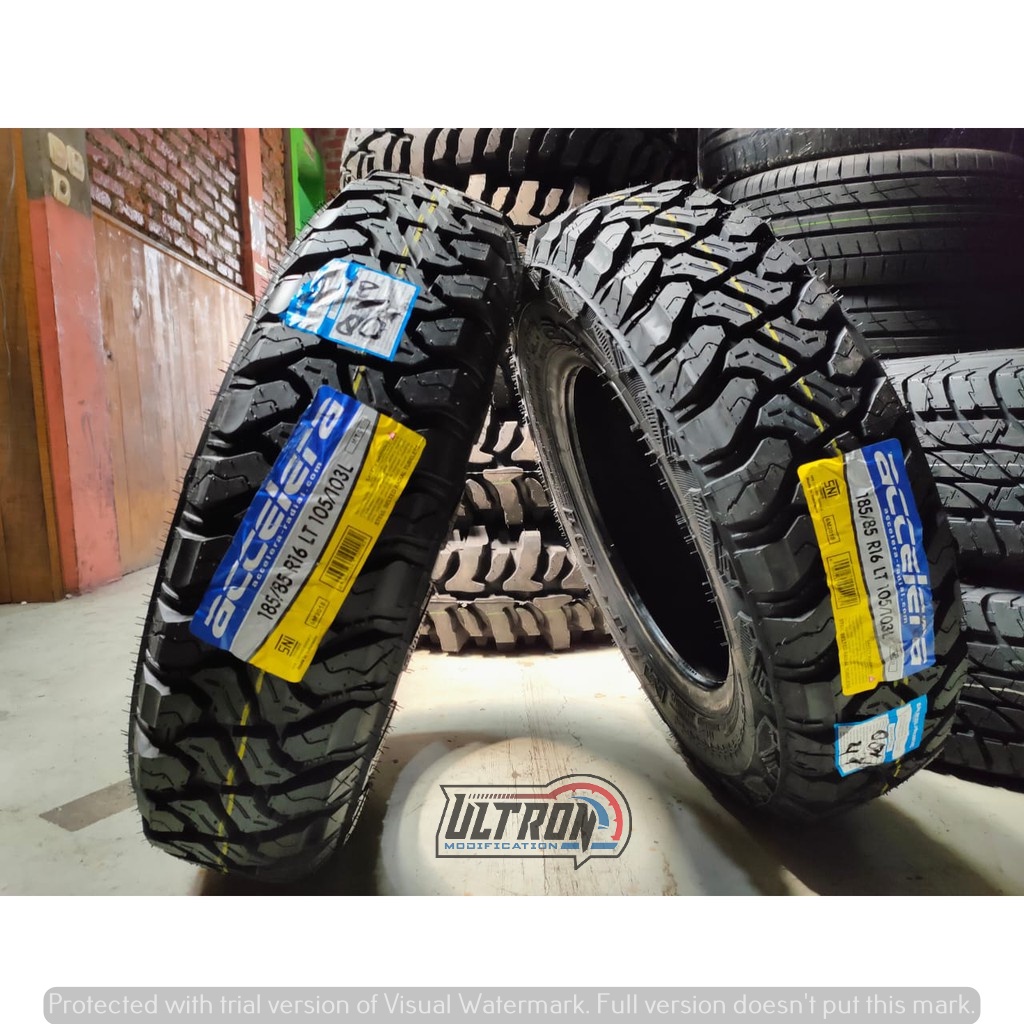 Ban mobil offroad ukuran 185/85 r16 accelera omikron m/t ban mobil offroad r16