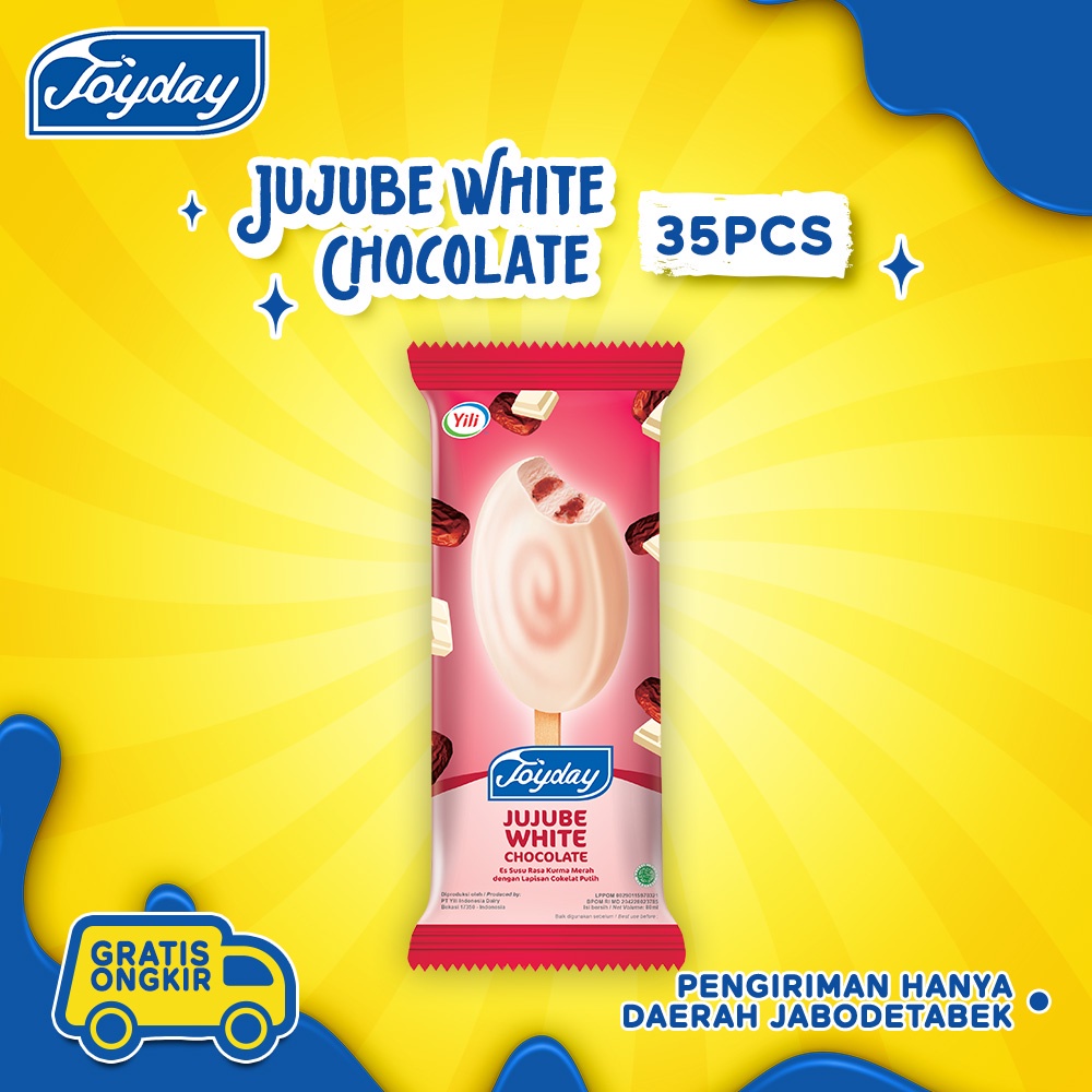 Jual Joyday Ice Cream Jujube White Chocolate Isi Pcs Eskrim Stik Shopee Indonesia