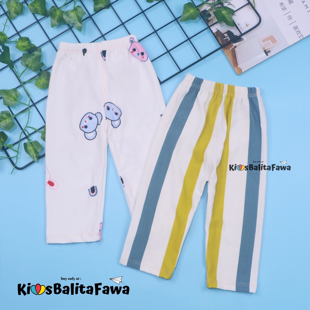 Legging White uk Bayi-15 tahun / Leging Panjang Anak Perempuan Bahan Kaos Baby Terry Celana Putih Lejing Laging XL Babycinnamon