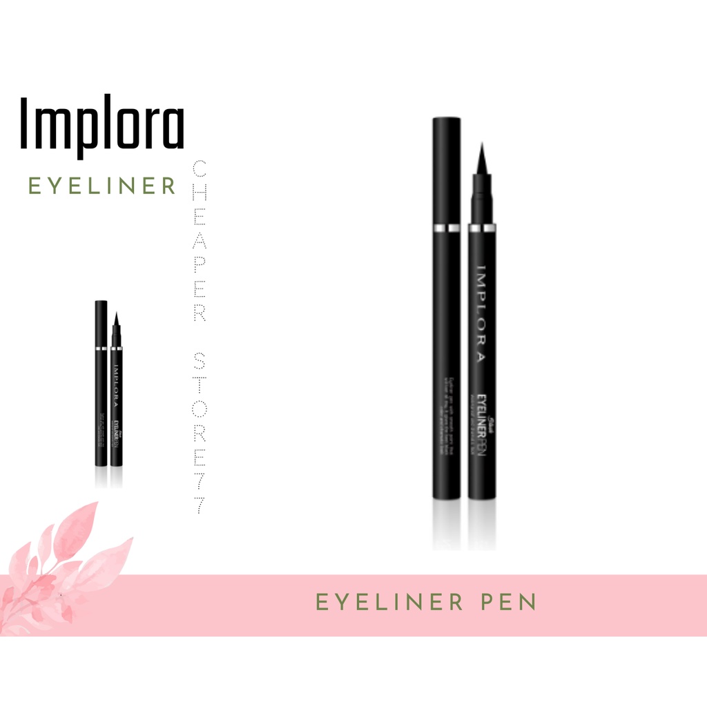 IMPLORA - EYE LINER PEN 1.7 GR &amp; MASKARA 3.8 GR