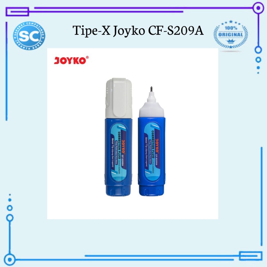 

Tipe-Ex/Correction Fluid /Cairan Koreksi/Penghapus Cair Joyko CF-S209A