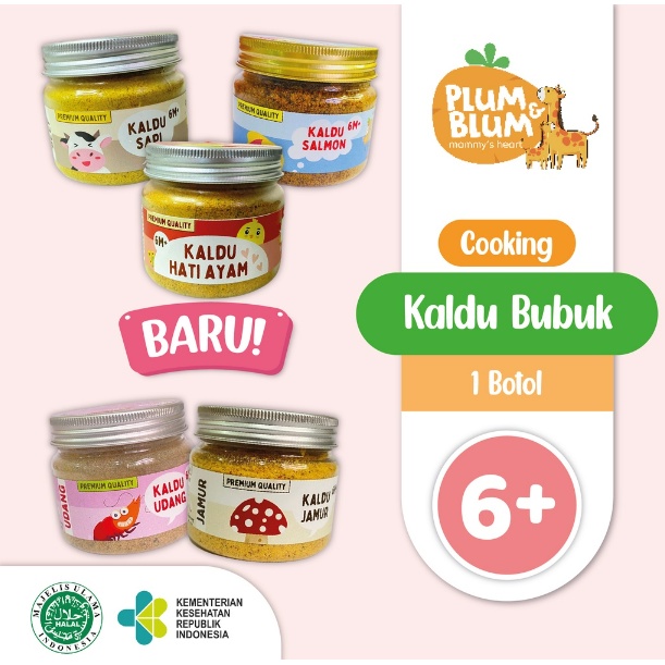 PLUM &amp; BLUM STOCK POWDER NO MSG KALDU ASLI AYAM SAPI JAMUR | KALDU ANAK MPASI TANPA PENGAWET / Kaldu mpasi Plum blum kaldu bayi